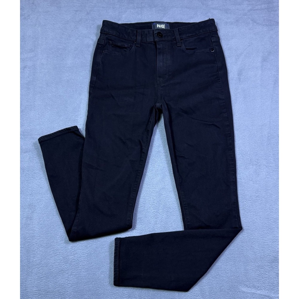 Paige Jeans Womens 27x28 Hoxton Ankle Skinny Midrise Black Stretch USA Normcore